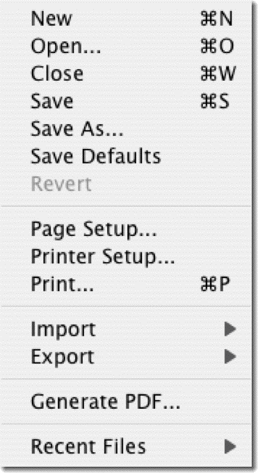 avicad pro open file new file menu